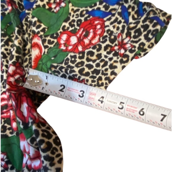 Fresh Prints of Bél-Air floral leopard print tshirt. Sz M - Picture 13 of 15